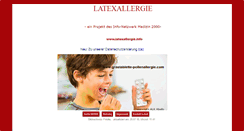 Desktop Screenshot of latex-allergie.info