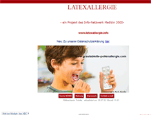 Tablet Screenshot of latex-allergie.info